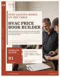 OwnersBinder HVAC Price Book Builder — flat-rate pricing system cover for owner-led HVAC shops